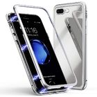 Newest Tempered glass Magnetic Adsorption Case magnet cell phone case for iphone x 8 7 6 6s