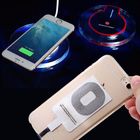 High Crystal UFO shape transparent light qi wireless charger for iphone 8 and for samsung Cellphone portable wireless charger