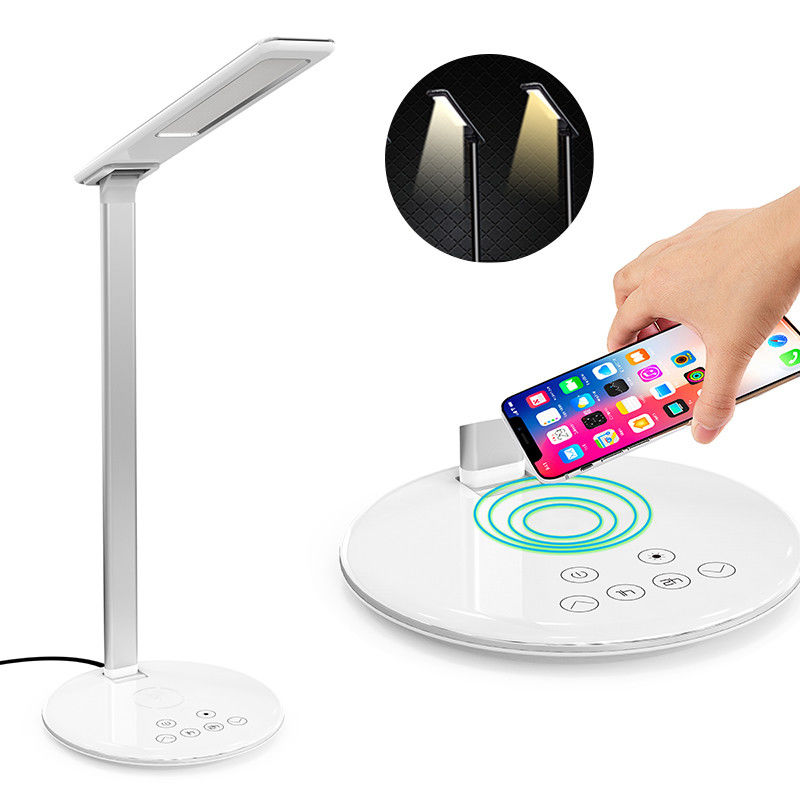 2 In 1 Led Desk Lamp Light Qi Wireless Charger Universal For Phone