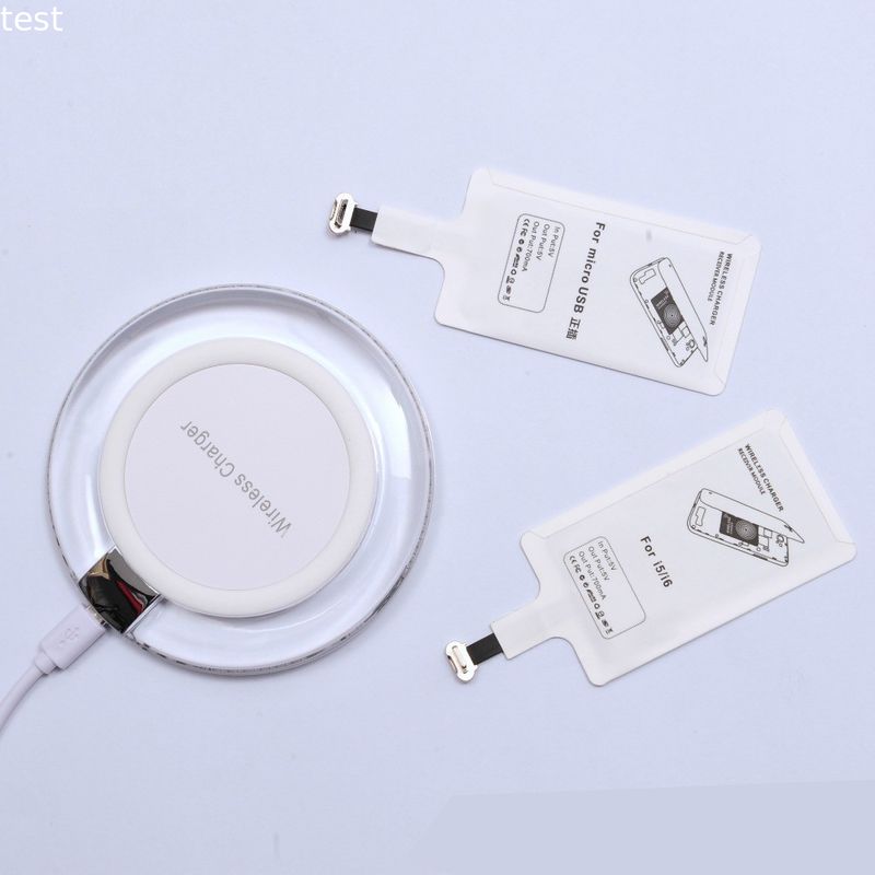 Mobile phone accessories 2017 Portable QI Standard Wireless Charger receivers for iphone for Samsung android phones